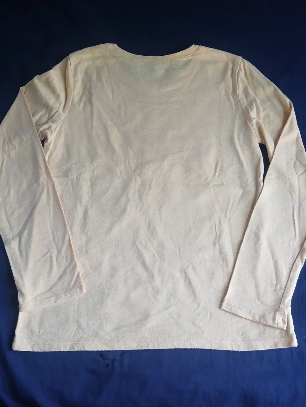 Place Cream Long Sleeve Top with Orange Pumpkin Spice Graphic 7/8